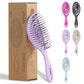 Buy now Ninabella Detangle Hair Brush for Women & Men - Does not Pull - Straightening Brushes for Straight & Curly Hair - Unique Spiral Detangling Hairbrush - Green at indiglob india