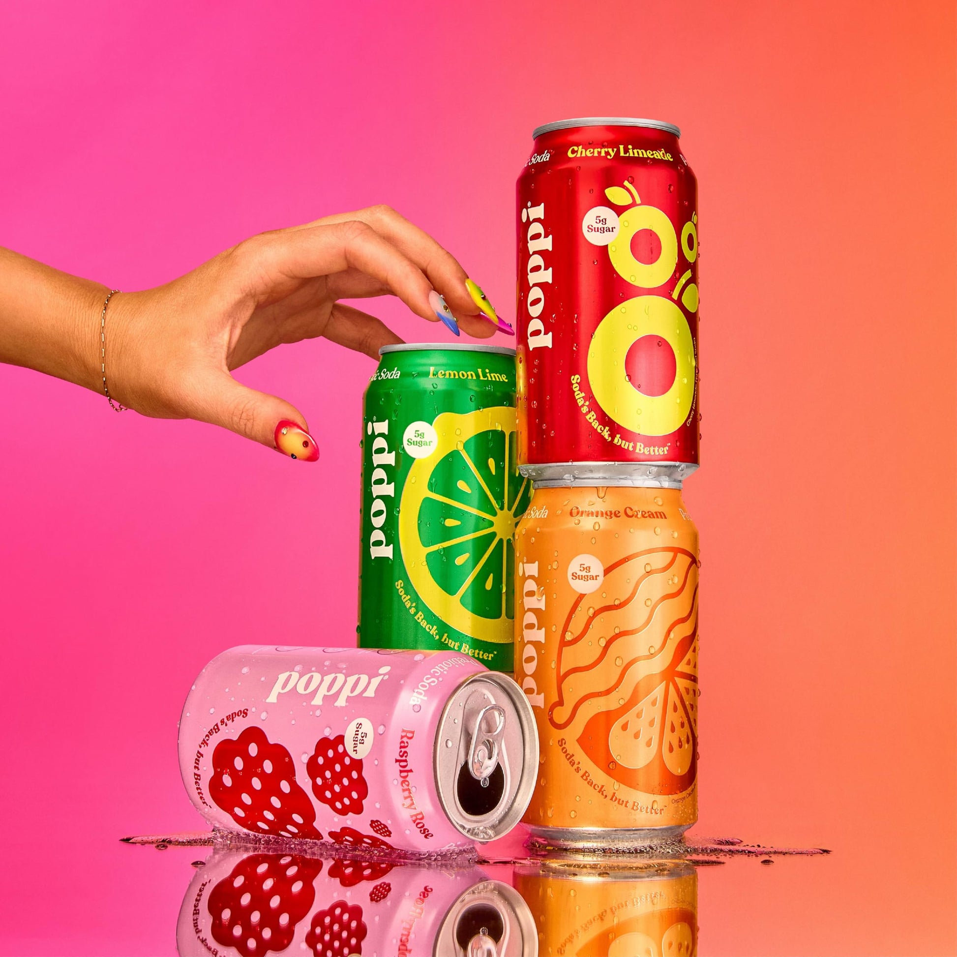 Buy now Poppi Sparkling Prebiotic Soda Beverage with Apple Cider Vinegar, Seltzer Water and Fruit Juice, The Classics Variety Pack, 12 Fl Oz, Pack of 12, Packaging May Vary at indiglob india