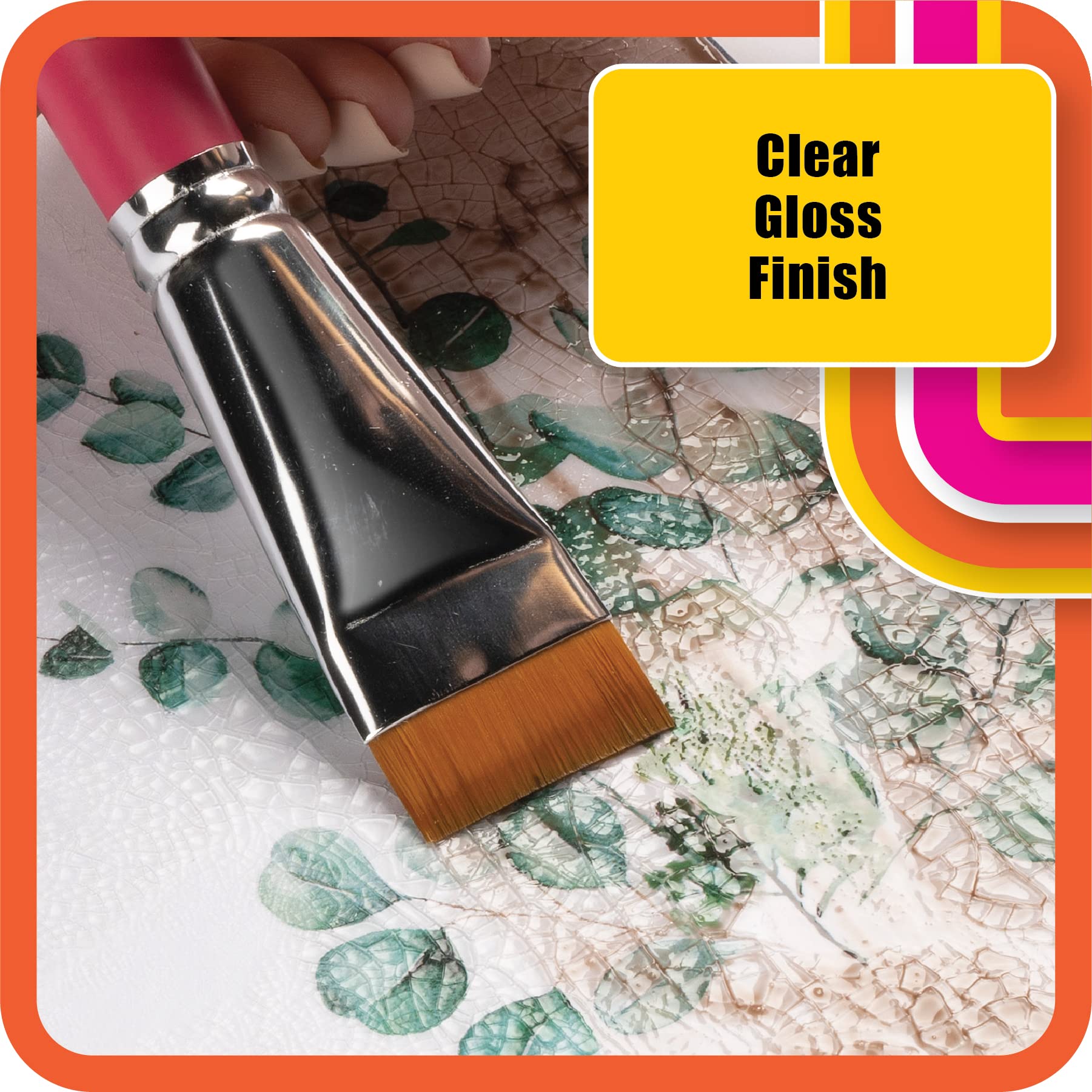 Buy now Mod Podge One-Step Crackle Medium, 8 fl oz Premium Acrylic Craft Sealer, Perfect for Easy to Apply DIY Arts and Crafts, CS25384 at indiglob india