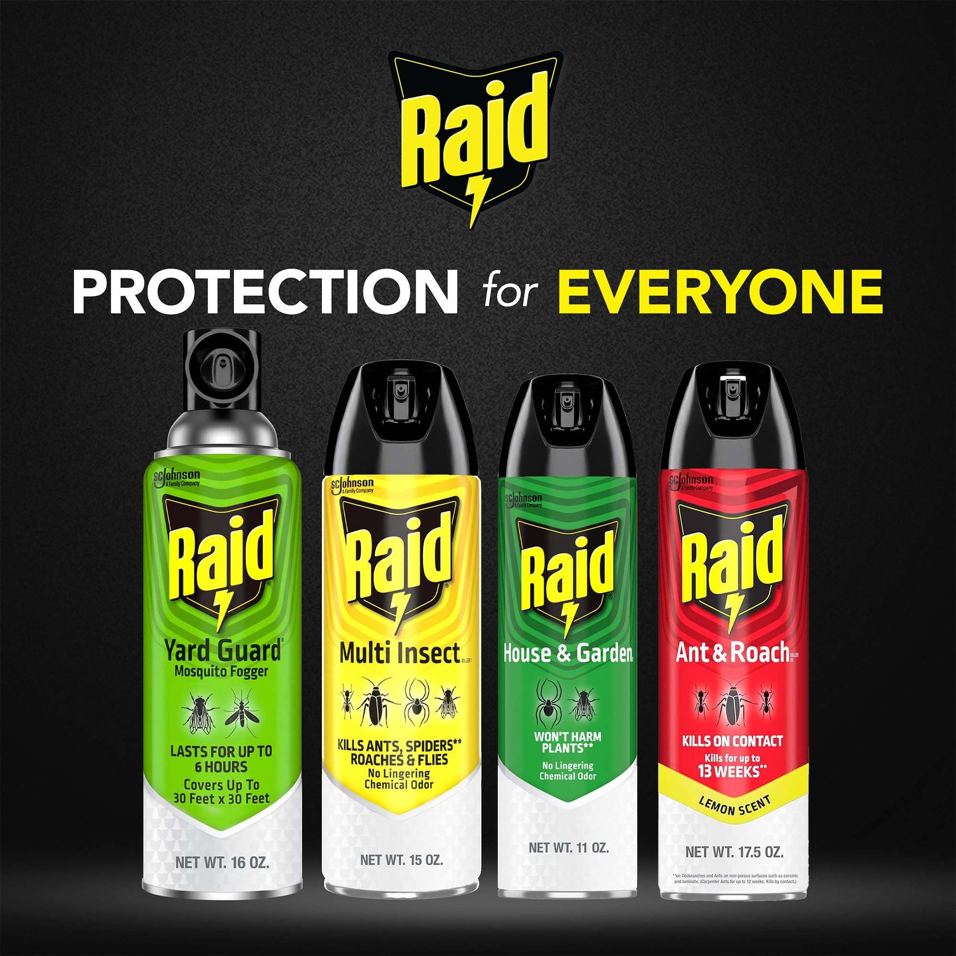 Buy now Raid Outdoor Yard Guard Mosquito Fogger, Area Insect Repellent, Kills On Contact, Control Mosquitoes up to 6 Hours, Covers up to 30 sq ft, Fast-Acting Yard and Garden Treatment, 16 oz at indiglob india