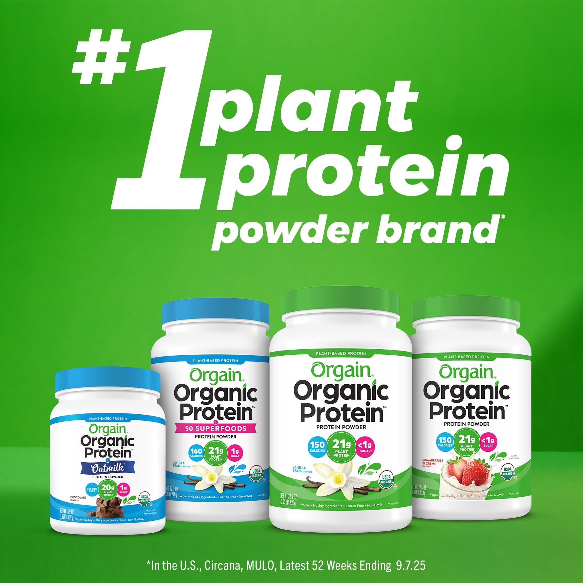 Buy now Orgain Organic Vegan Protein + 50 Superfoods Powder, Vanilla Bean - 21g Plant Based Protein, 8g Prebiotic Fiber, No Lactose Ingredients, Gluten Free, No Added Sugar, Non-GMO, 2.02 lb at indiglob india