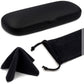 MyEyeglassCase Men Small Glasses case - Eyeglasses Hard Shell Holder Pouch & Cloth-Reading Slim & Narrow Case Heavy Duty