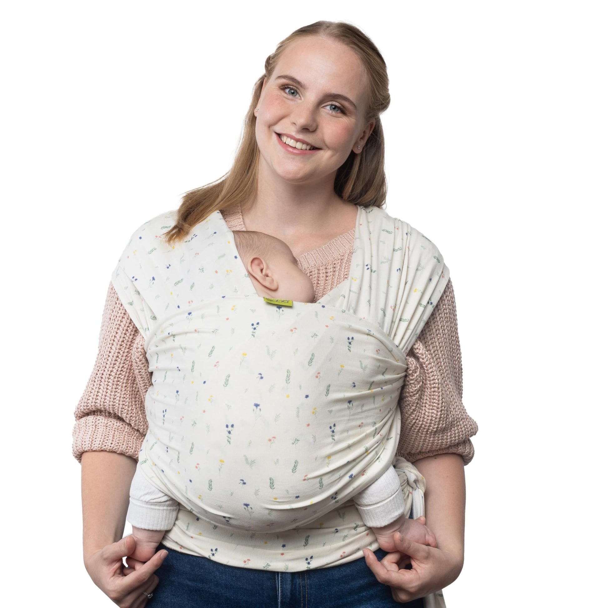 Buy now Boba Baby Wrap Carrier – Original Baby Sling Carrier for Newborns (7–35 lbs), Soft, Secure, Hands-Free & Ergonomic, Ideal for Comfortable Bonding, New Parents (Grey) Bamboo Serenity Achillea at indiglob india