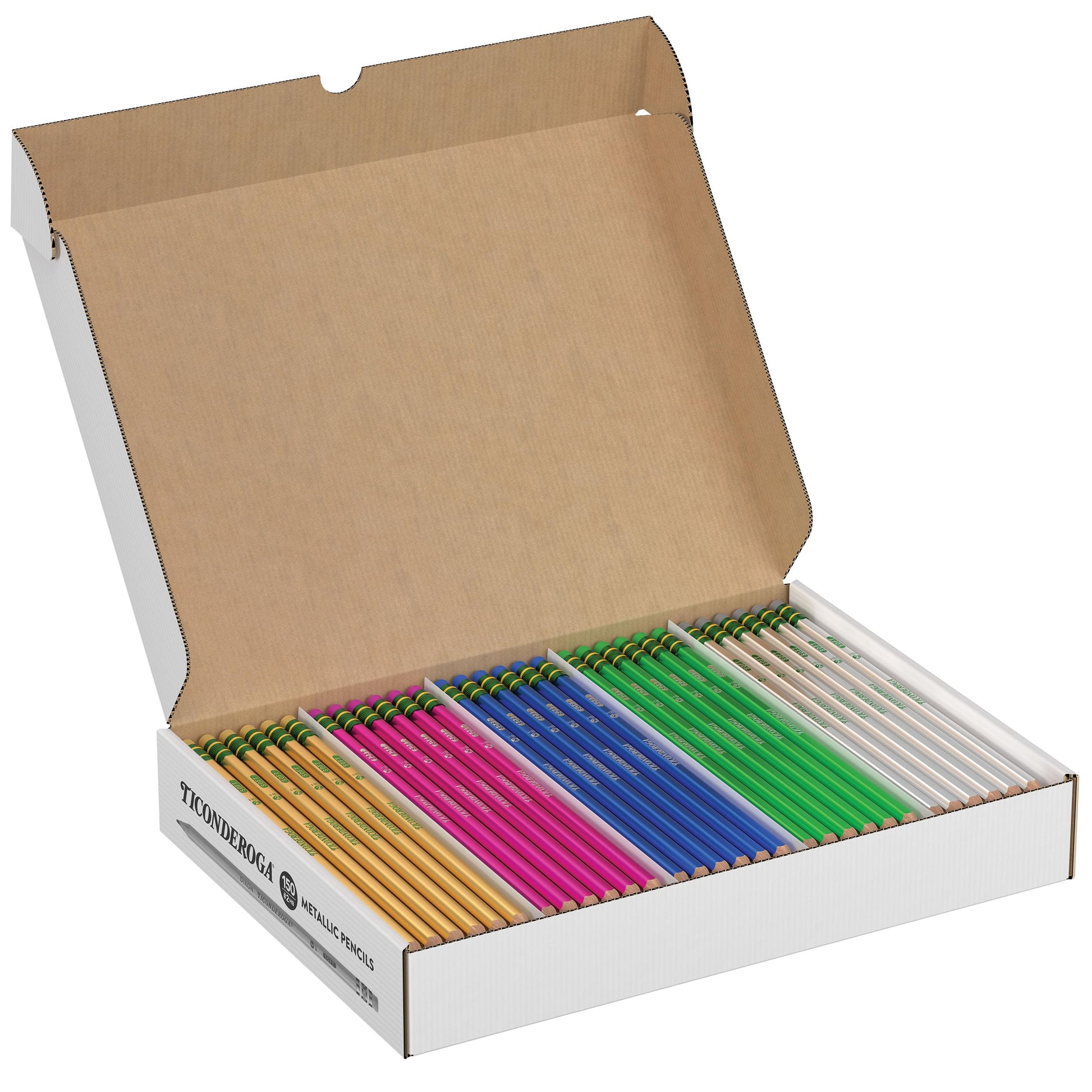 Buy now Ticonderoga Wood-Cased Pencils, Pre-Sharpened, #2 HB Soft, Neon Colors, 10 Count at indiglob india
