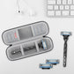 BOVKE Travel Case Compatible with Gillette Mach3 / Mach3 Sensitive / Mach3 Shield / Fusion5/ Fusion5 ProGlide Power and More Razors for Men, Black