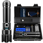 Buy now Flashlights High Lumens Rechargeable - 20000LM 30W Super Bright LED Flash Light | 5000ft Beam & 12H Long Lasting USB High Powered Handheld Police Flashlight for Home/Camping/Hiking/Emergency at indiglob india