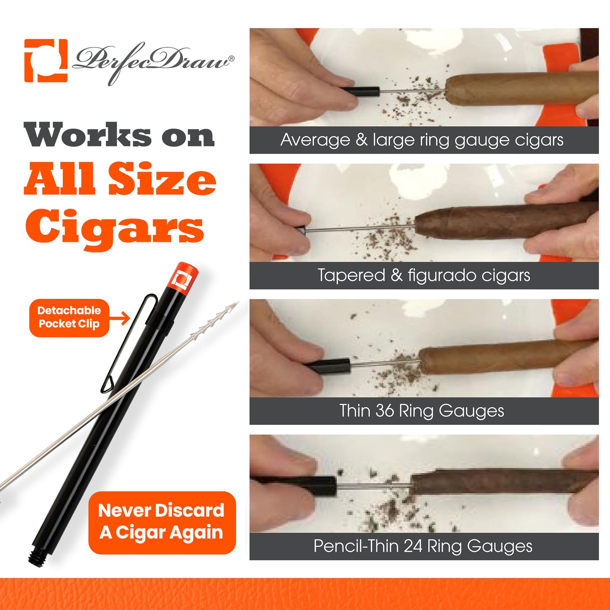Buy now Perfec - PerfecDraw Patented Cigar Draw Enhancer Tool and Nubber, 5 inches at indiglob india