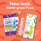 Buy now Plackers Kids Dental Floss Picks 75, Multicolor, Fruit Smoothie Swirl, Original Version, 300 Count (Pack of 4) at indiglob india
