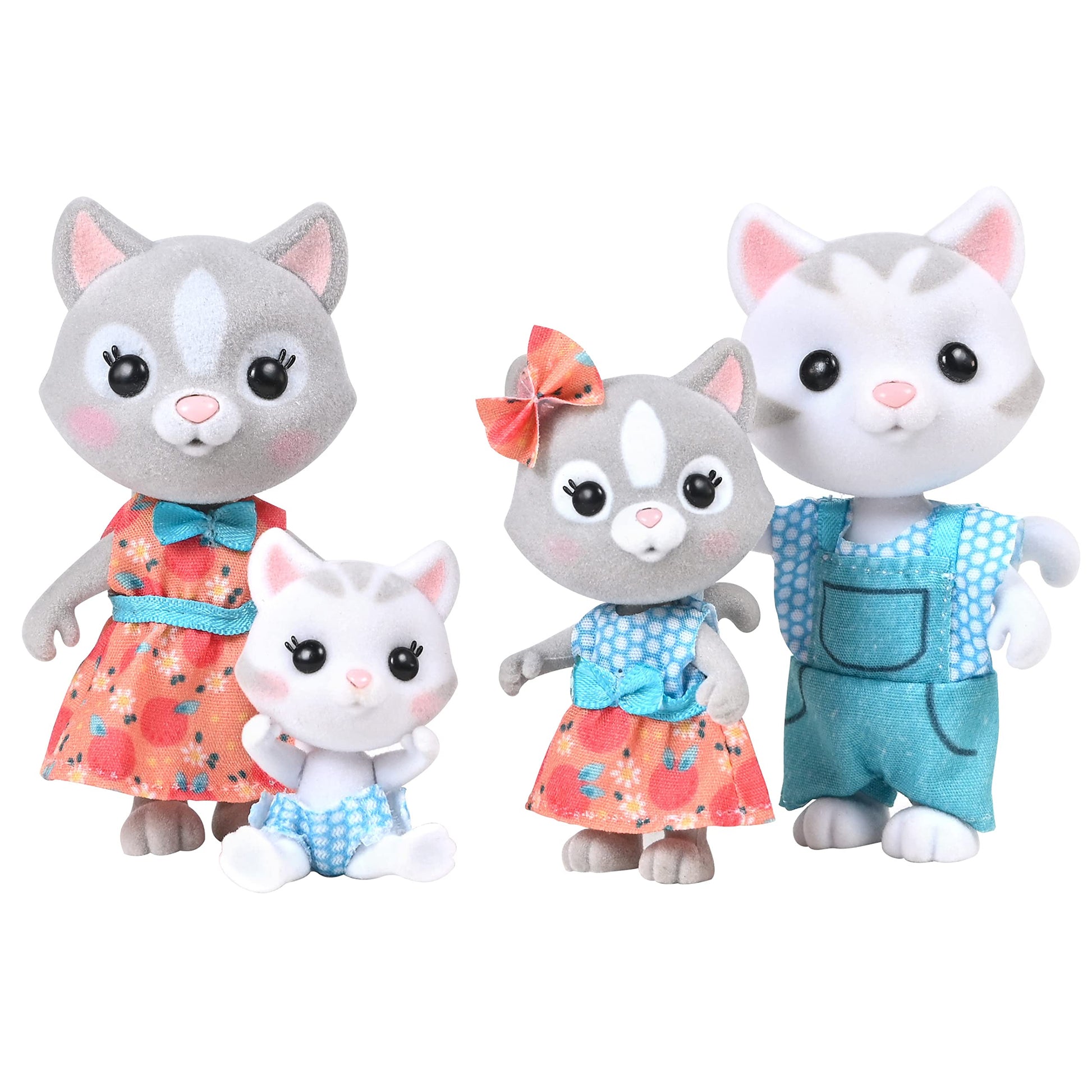 Buy now Honey Bee Acres The Cloverberrys Cow Family, 4 Miniature Doll Figures, Small at indiglob india