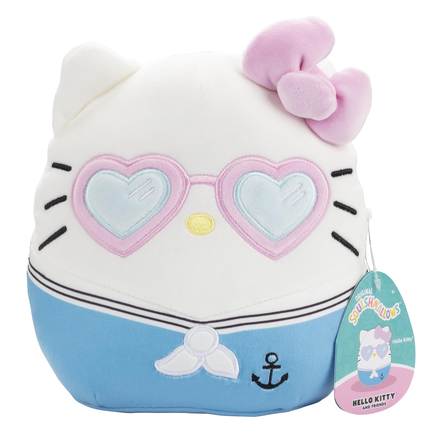 Buy now Squishmallows Original 8-Inch Hello Kitty Heart Glasses Plush - Official Jazwares Sanrio Valentine's Day Plush - Collectible Soft Squishy Stuffed Animal Toy - Gift for Kids, Girls & Boys at indiglob india