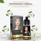 Herbishh Hair Color Shampoo - Magic Dye for Gray Hair, Lasting Color in Minutes - 500 Ml, 3-In-1, Ammonia-Free (Dark Brown)