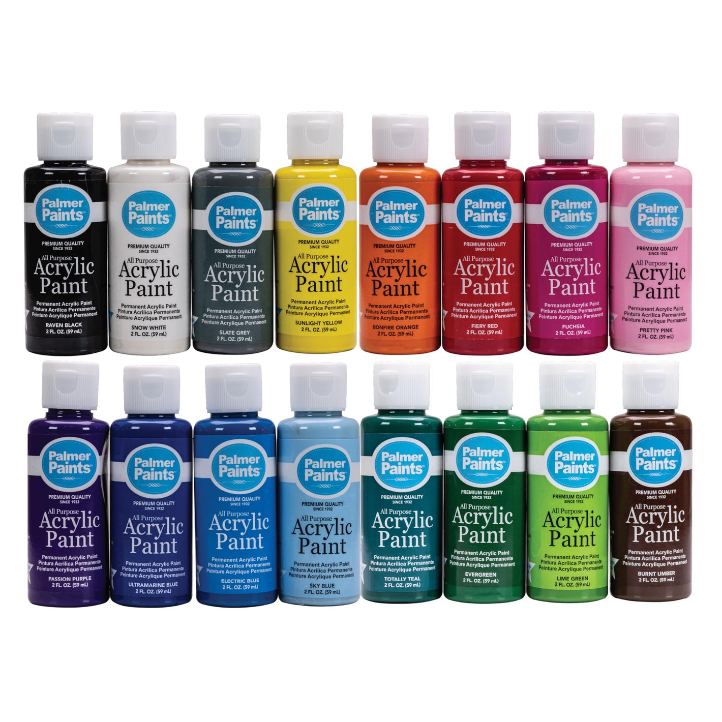Buy now Palmer 2oz 16 Color Acrylic Paint Set, Perfect Color Selection at indiglob india