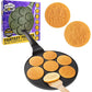 CucinaPro Emoji Friends Mini Pancake Pan, Nonstick Aluminum, 7 Unique Smiley Face Designs, Easy to Clean, Perfect for Kids' Breakfast