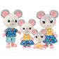Buy now Honey Bee Acres The Cloverberrys Cow Family, 4 Miniature Doll Figures, Small Cheddars Mouse at indiglob india