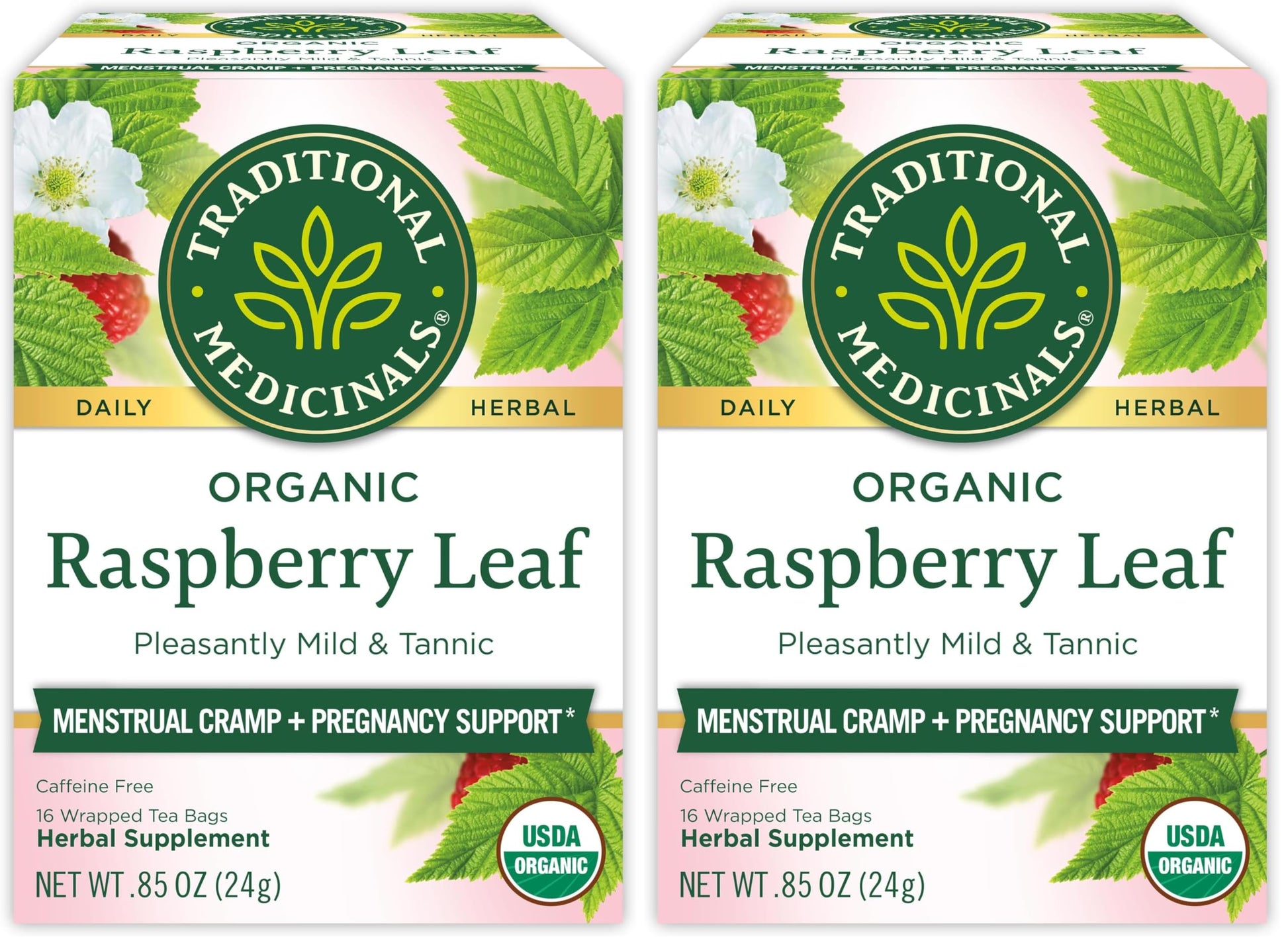 Buy now Traditional Medicinals Organic Raspberry Leaf Herbal Tea, Eases Menstrual Cramps & Supports Healthy Pregnancy, (Pack of 1) - 16 Tea Bags at indiglob india