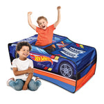 Buy now Hot Wheelsƒ?› Pop Up Play Tent, Playhouse for Boys, Race Car Tent with Connections for Hot Wheels Tracks, Indoor Playspace with Roll-Up Door & Roof Opening, Easy Setup, Folds Flat for Storage at indiglob india