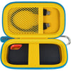 Hard Case Compatible with SanDisk 500GB/ 1TB/ 2TB/ 4TB Extreme Portable SSD - Up to 1050MB/s - USB-C, USB 3.2 Gen 2 - External for Solid State Drive. Carrying Travel Holder for USB Cables (Box Only) - Yellow