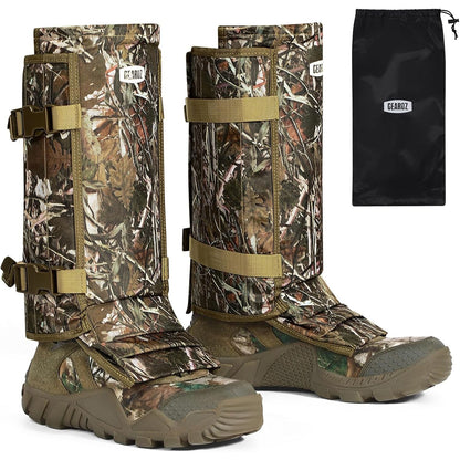 Snake Gaiters Snake Chaps, Waterproof Lower Legs Snake Guards, Snake Bite Protective Gaiters, Anti-Snake Gaiters for Men/Women, Adjustable Size for Hunting/Hiking/Farm Working