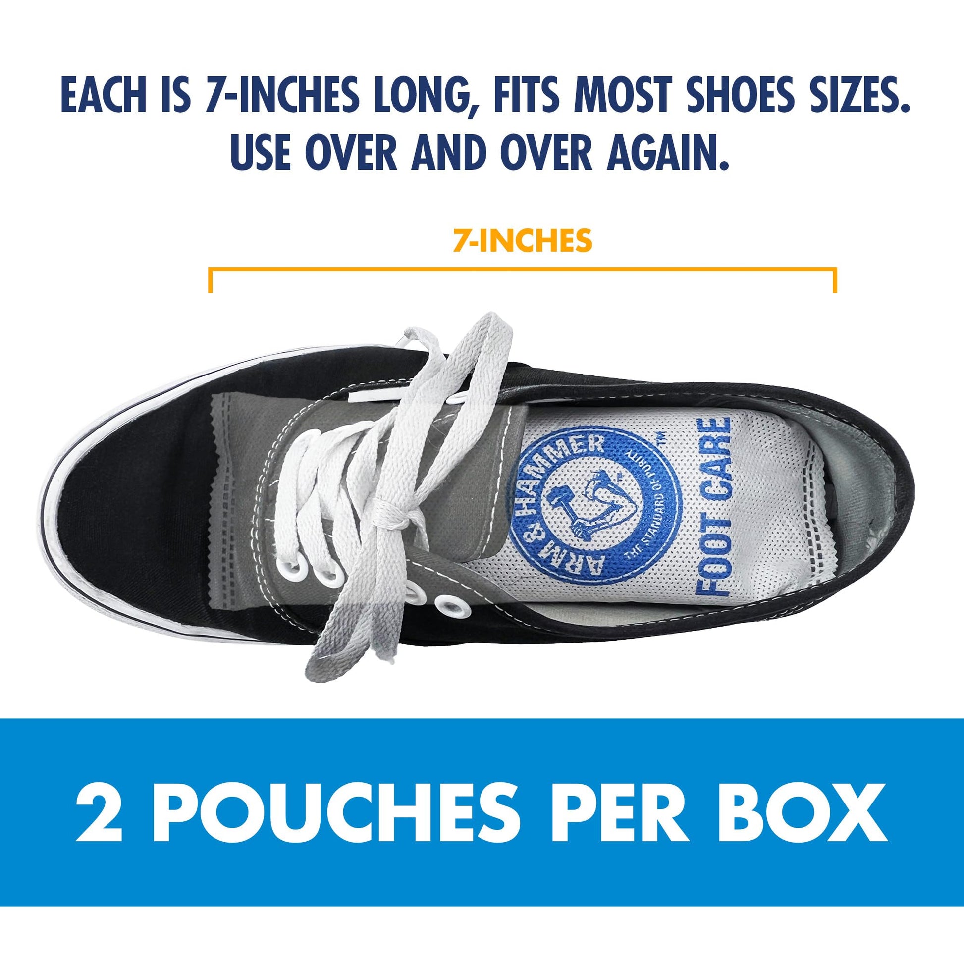 Buy now Arm & Hammer In-Shoe Odor Destroying Pouches, Shoe Deodorizer Insert for Reducing Odor and Absorbing Moisture, Smell Eliminator for All Footwear, Gym Bags and Work Boots (4 Pouches) at indiglob india