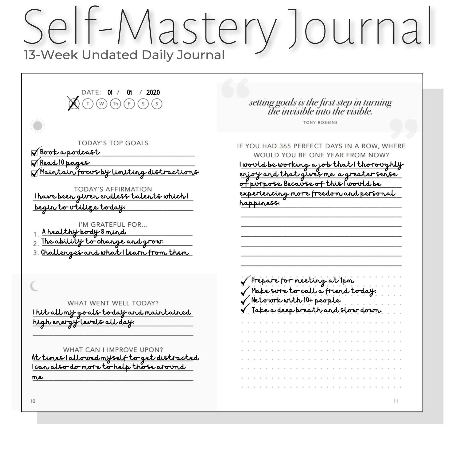 Buy now Self-Mastery Journal for Men - Gratitude Journals – 5 Minute Journal - Reflection Manifestation Journals for Mindfulness – Self Care Journal – Goal / Guided Gratitude Journal for Women & Men at indiglob india