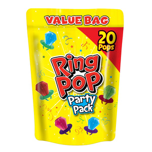 Buy now Ring Pop Candy, Valentine's Lollipops, 20 Ct Party Favors in Assorted Fruity Flavors - Full Size, Fun Hard Candy For Birthday Parties, Valentine's Gifts, Goodie Bags, Party Favors at indiglob india
