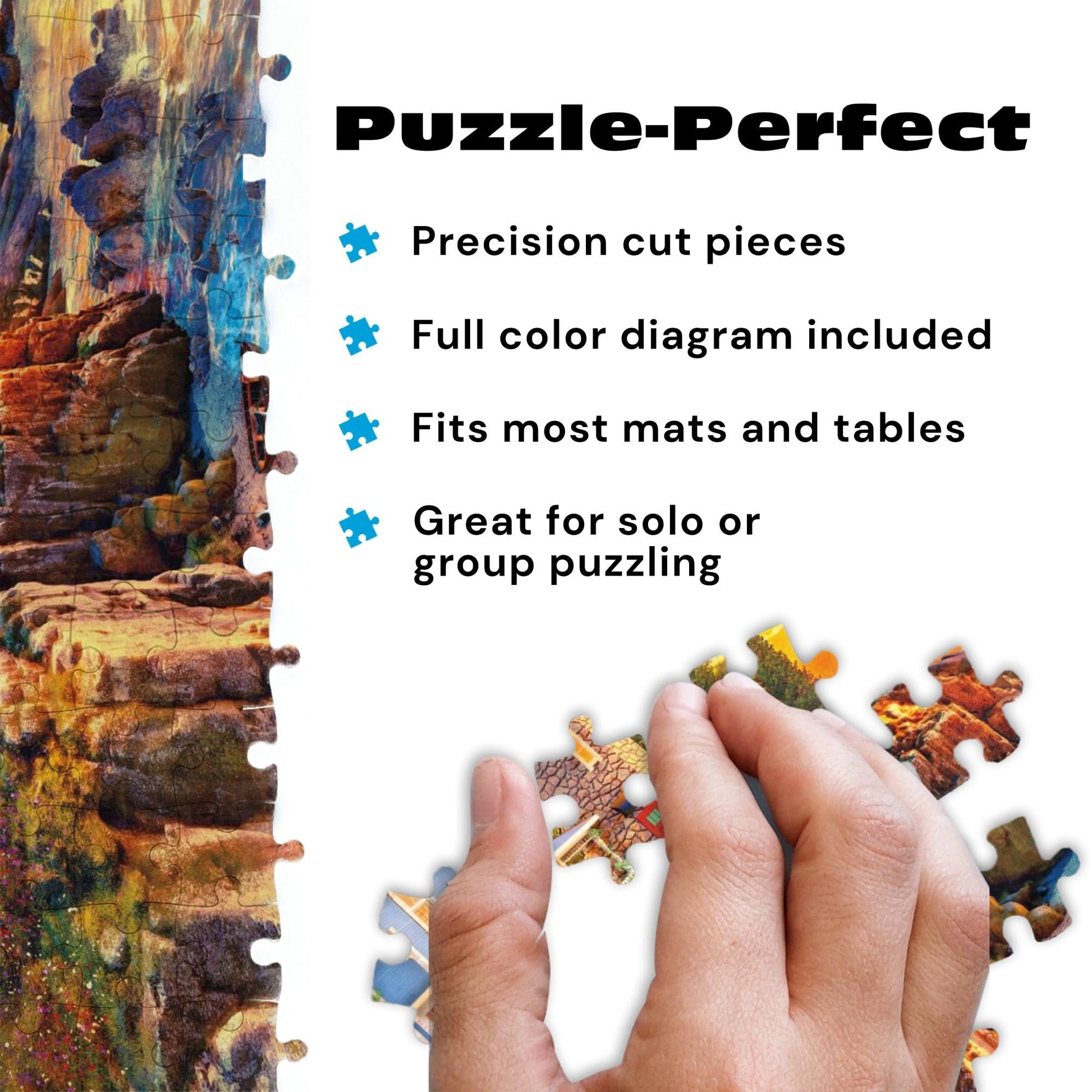 Buy now Buffalo Games - Rocky Cliff Lighthouse - Dominic Davison - 300 Piece Jigsaw Puzzle for Adults, Large Oversized Pieces, Scenic Coastal Puzzle, Challenging and Relaxing, Finished Size 21.25 x 15.00 at indiglob india