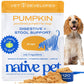 Native Pet Pumpkin for Dogs - Organic Powder Pumpkin Puree Dog Food Toppers -Rich in Fiber Supplement Powder Helps with Digestion, Nutrient Absorption, Diarrhea, Constipation & Upset Stomach-30 Scoops