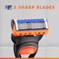 Buy now Gillette Fusion5 Razor for Men, Handle + 2 Razor Blade Refills at indiglob india
