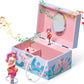 Jewelkeeper Musical Jewelry Box for Girls with Spinning Unicorn, Glitter Rainbow and Stars Design Music Box for Necklace, Earrings, and Accessories, Plays The Beautiful Dreamer Tune