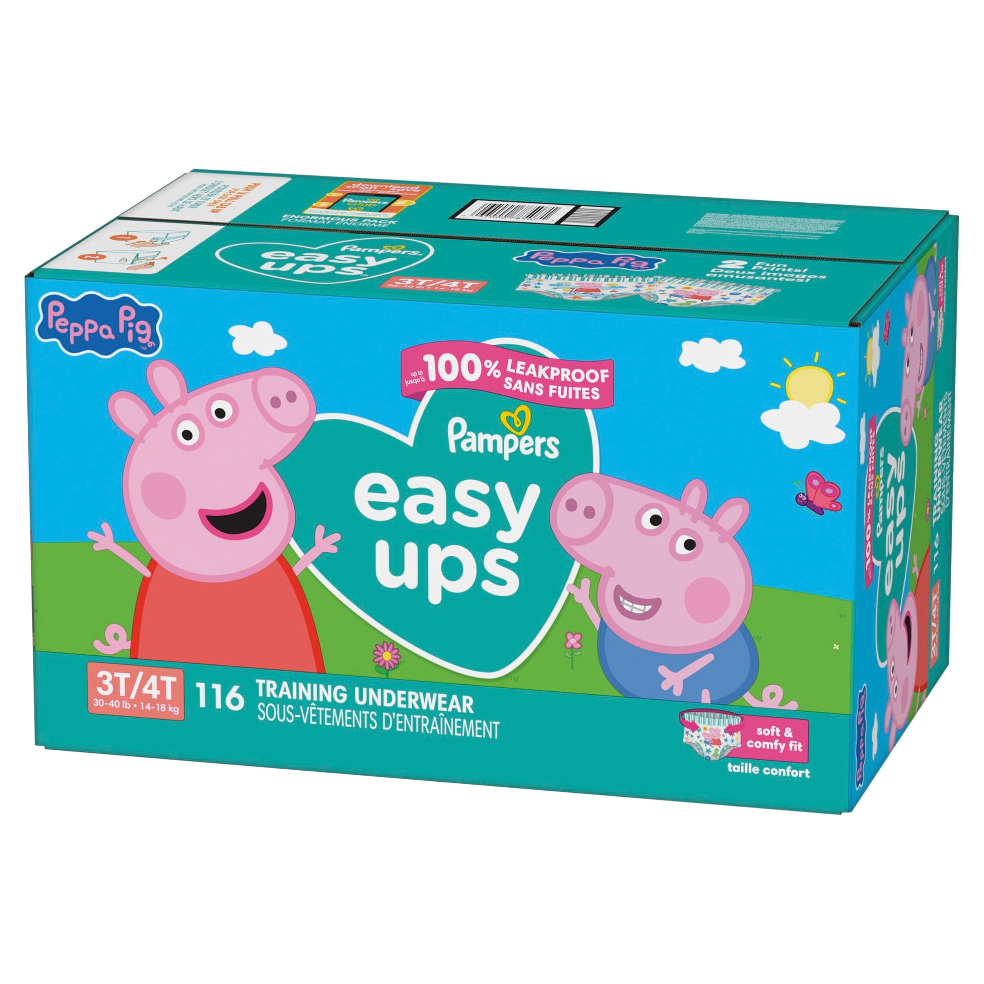 Buy now Pampers Training Pants - Easy Ups Girls & Boys - Size 3T-4T, 22 Count, Peppa Pig Underwear (Packaging May Vary) at indiglob india