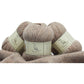 TEHETE 100% Merino Wool Yarn for Knitting 3-Ply Luxury Warm Soft Lightweight Crochet Yarn (Black)