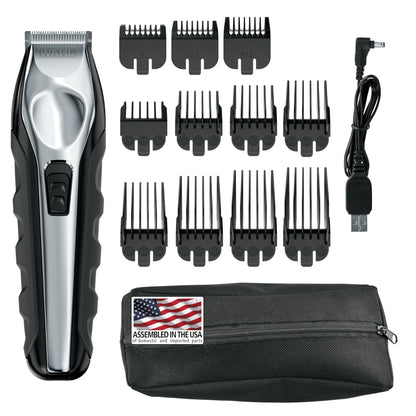 Buy now Wahl USA Lithium Ion Total Beard Trimmer for Men with 11 Guide Combs for Easy Trimming, Detailing, & Grooming – Model 9888 at indiglob india