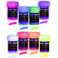 neon nights Glow in The Dark | Luminescent | Phosphorescent | Self-Luminous Paint - Set of 8