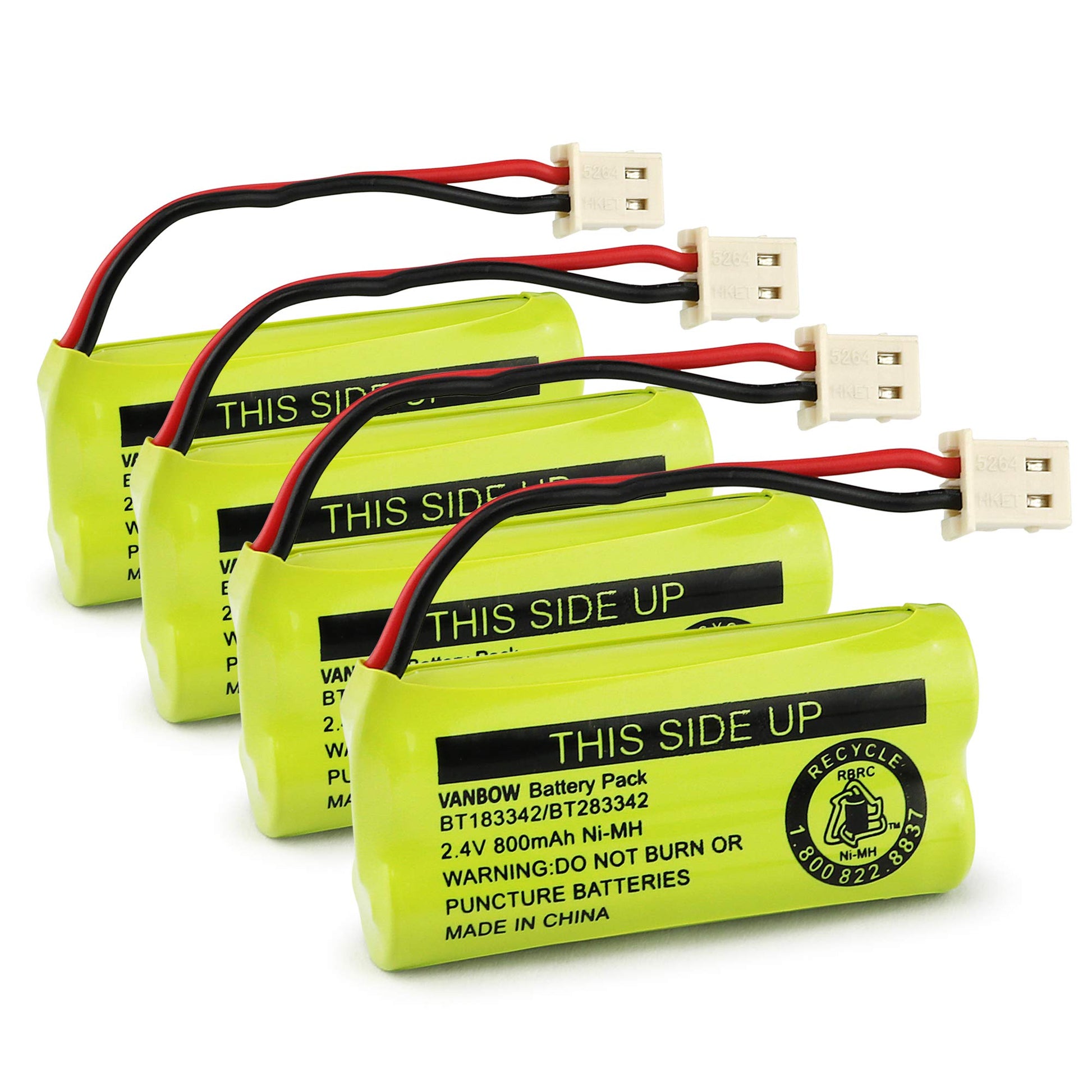 Buy now BT183342/BT283342 2.4V 800mAh Ni-MH Battery Pack, Compatible with AT&T VTech Cordless Phone Batteries BT166342/BT266342 BT162342/BT262342 CS6709 CS6609 CS6509 CS6409 EL52100 EL50003 (Pack 2) pack 4 at indiglob india