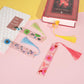4pcs Pressed Flower Bookmark Pretty Floral Bookmark Durable Handmade Dried Flower Bookmarks for Women Reading Gift(Style C)