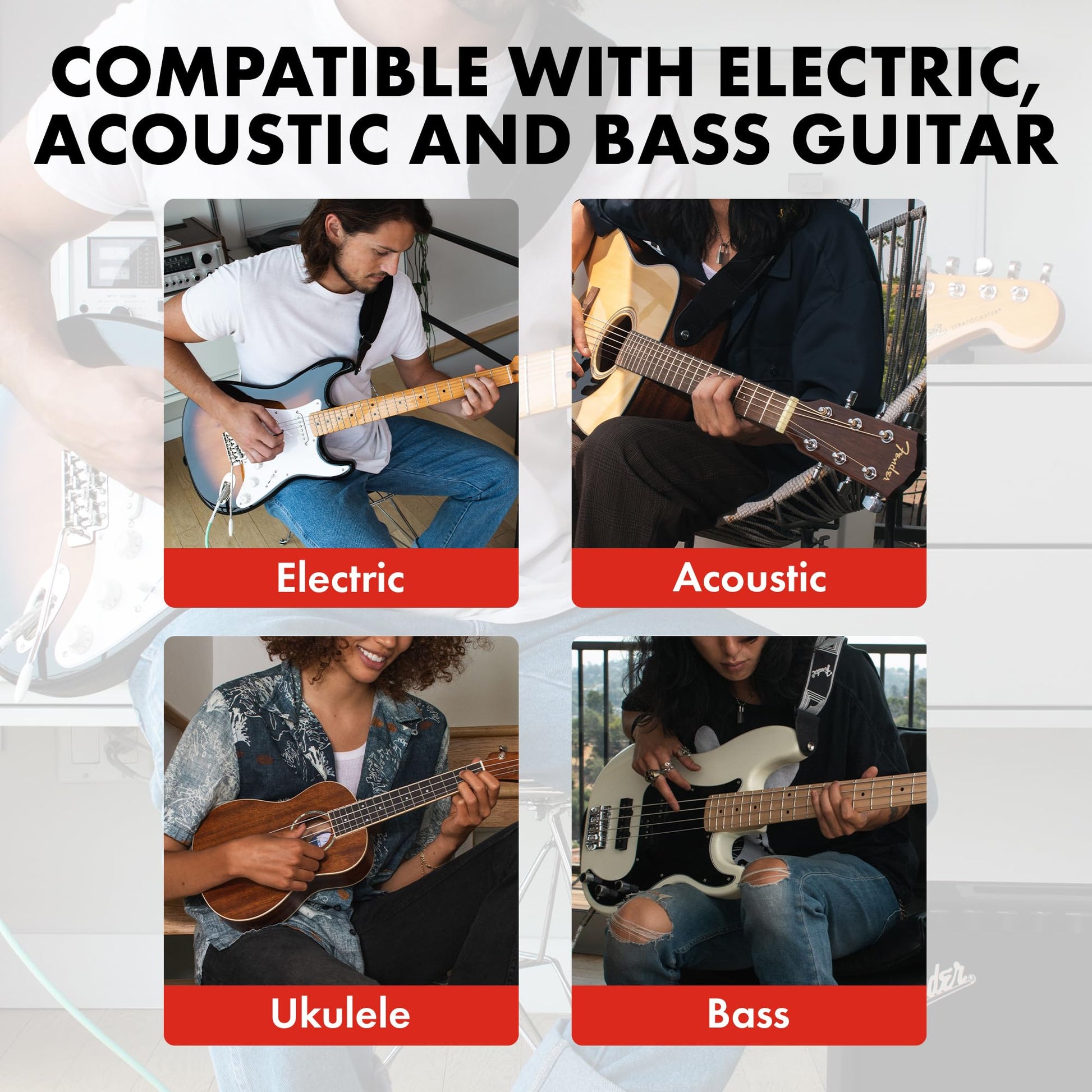 Buy now Fender FT-1 Professional Guitar Tuner Clip On, Stocking Stuffers, Guitar Accessories, with 1-Year Warranty, Full-Range Chromatic Guitar Tuner with Dual-Rotating Hinges, A4 Calibration at indiglob india