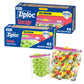 Buy now Ziploc Gallon Food Storage Slider Bags, Power Shield Technology for More Durability, 68 Count at indiglob india