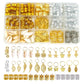 220-Piece Braiding Hair Rings - 15 Styles, Jewelry for Braids, Clips, Pendants, Headbands & Accessories