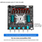 Bluetooth Power Amplifier Board Stereo - HiFi 2.1 Channel 2X220W+350W Bluetooth 5.1 16-32V Digital Power Audio Amplifier Module Subwoofer Control with AUX/Bluetooth/USB Flash Drive (ZK-AS21)