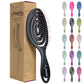 Buy now Ninabella Detangle Hair Brush for Women & Men - Does not Pull - Straightening Brushes for Straight & Curly Hair - Unique Spiral Detangling Hairbrush - Green Regular Black with Pink at indiglob india