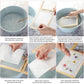 12 Pieces Paper Making Kit, 2 Size Wooden Paper Making Mould Frame, Dried Flowers, Sponge with Replace Mesh Cloth for DIY Craft - My Store