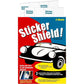 STICKER SHIELD - Windshield Sticker Applicator for Easy Application, Removal and Re-Application from Car to Car - 4 inch x 6 inch Sheets (2 Packs (4 Sheets Total))