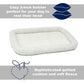 MidWest Homes for Pets QuietTime XXS Dog Bed – White Fleece Bolster, Ultra-Soft and Machine Washable, Fits 18-Inch Crates and Carriers, for Small Dogs and Cats