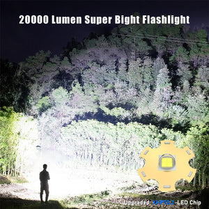 Buy now Goreit Super Bright LED Flashlight - 30W Output for 20000 Lumens & 3937ft Beam, USB-C Rechargeable with 12H Runtime, IP67 Waterproof Powerful Handheld Linternas for Home, Camping, Hiking, Emergency at indiglob india