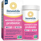 Renew Life Women's Probiotic Capsules, 50 Billion CFU Guaranteed, Supports pH Balance, Vaginal, Urinary, Digestive and Immune Health(2), L. Rhamnosus GG, Dairy, Soy and Gluten-Free, 30 Count