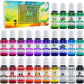 Alcohol Ink Set - 24 Vibrant Colors for Resin Art, Petri Dish Making, Epoxy Painting - Concentrated Alcohol-Based Paint Color Dye for Tumbler Making - 24 x 10ml/.35oz