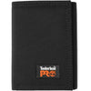 Timberland PRO Men's Cordura Nylon RFID Trifold Wallet with ID Window - black