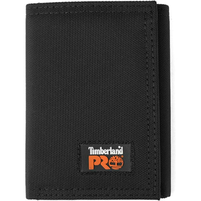 Timberland PRO Men's Cordura Nylon RFID Trifold Wallet with ID Window