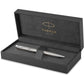 PARKER Sonnet Ballpoint Pen, Stainless Steel with Gold Trim, Medium Point Black Ink (1931507)