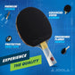 JOOLA Omega Strata - Table Tennis Racket with Flared Handle - Tournament Level Ping Pong Paddle with Vizon Table Tennis Rubber - Designed for Spin